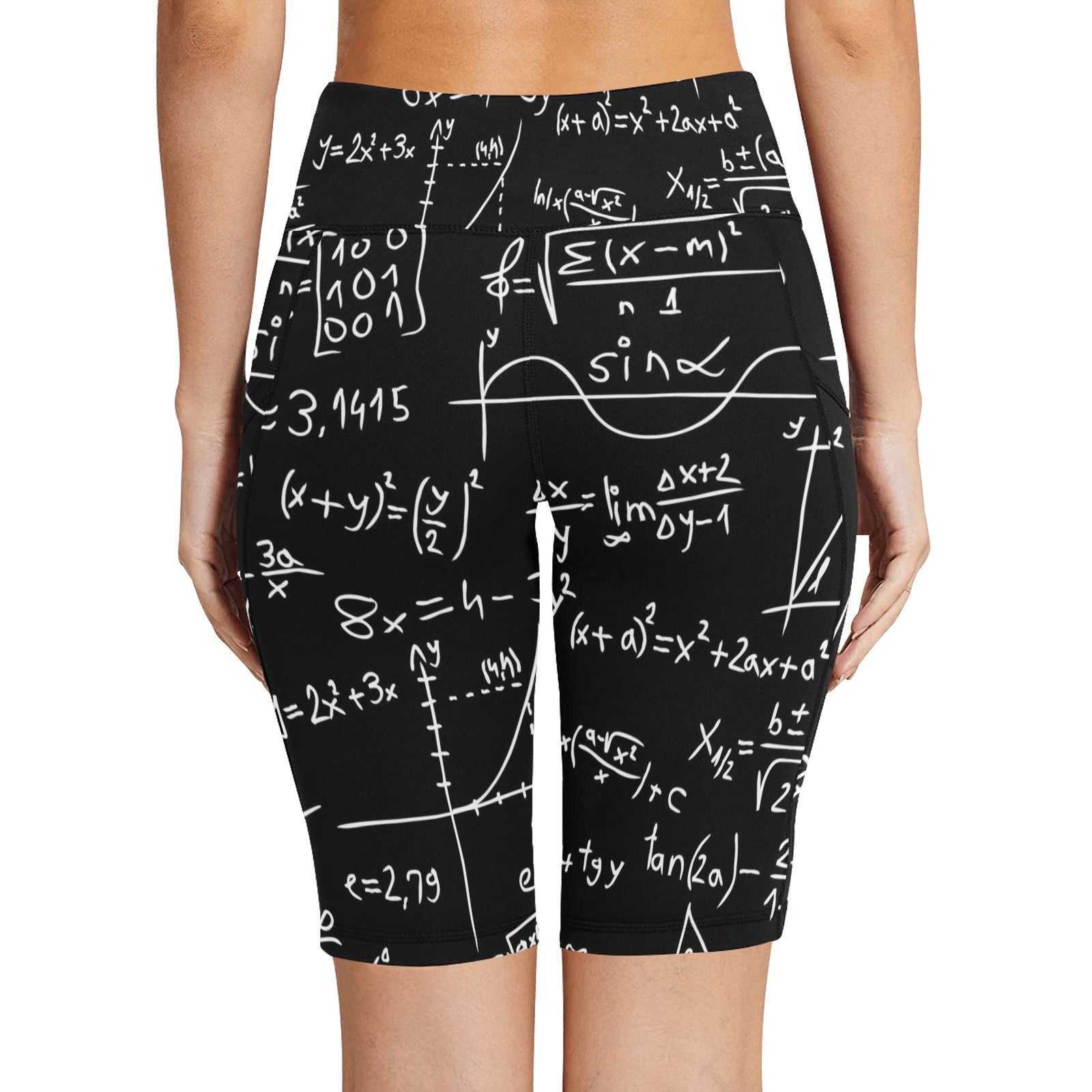 Equations Women's Bike Shorts With Side Pockets Women's Bike Shorts Maths Printed Offshore