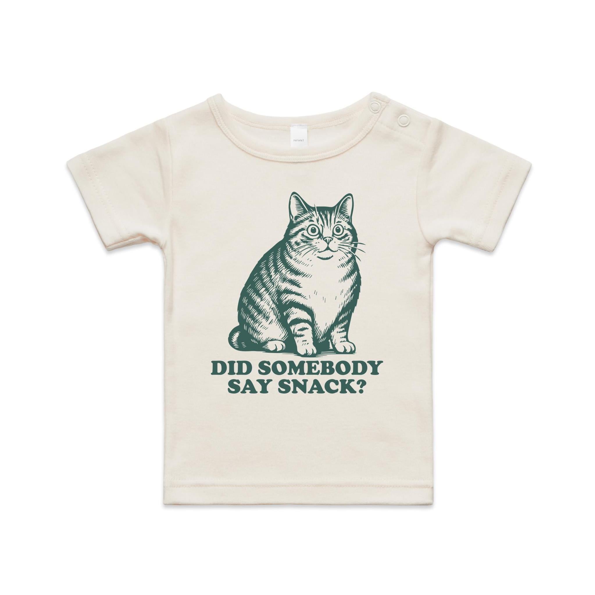 Cat, Did Somebody Say Snack? - Baby T-shirt