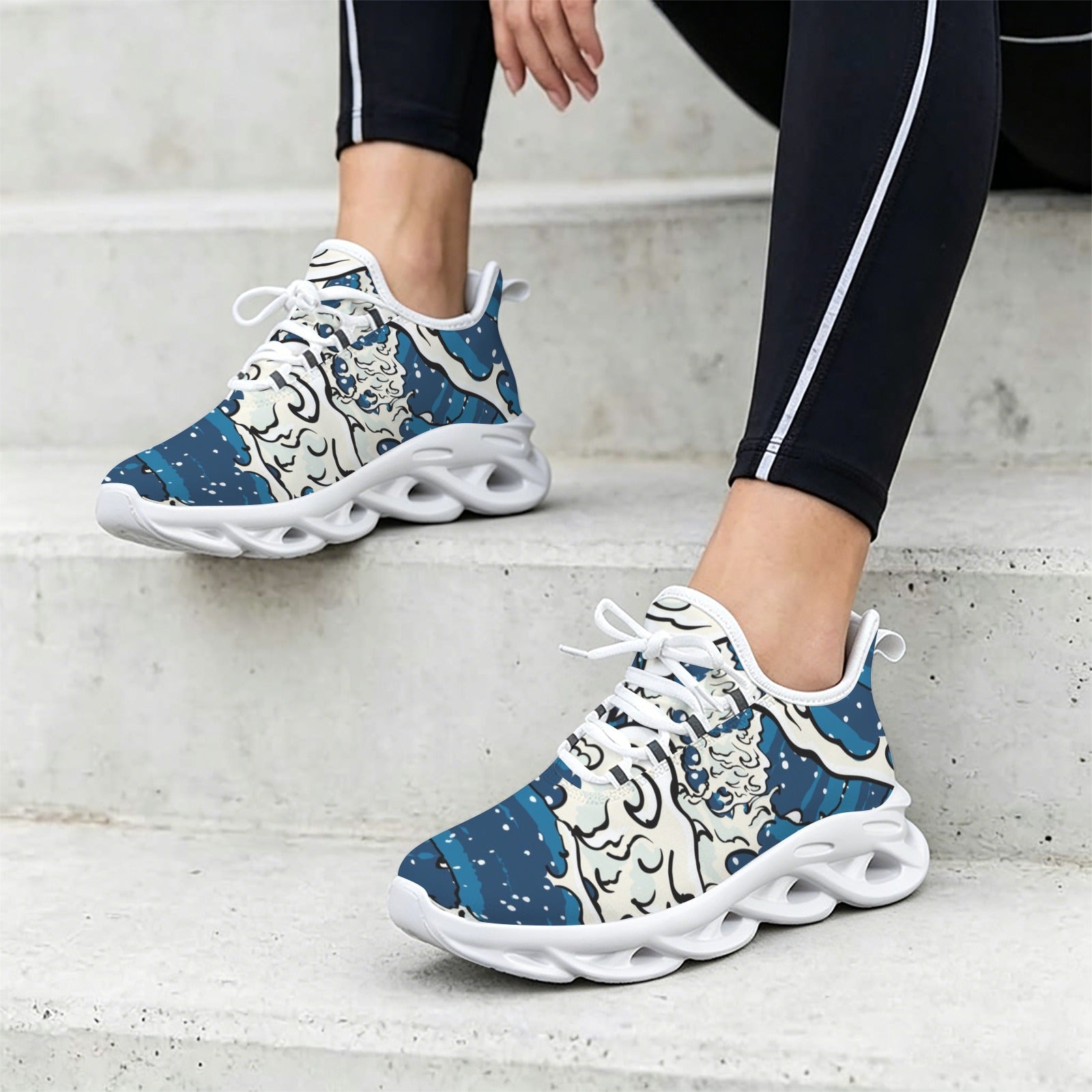 Japanese Waves Women's Twisted Sole Sneakers