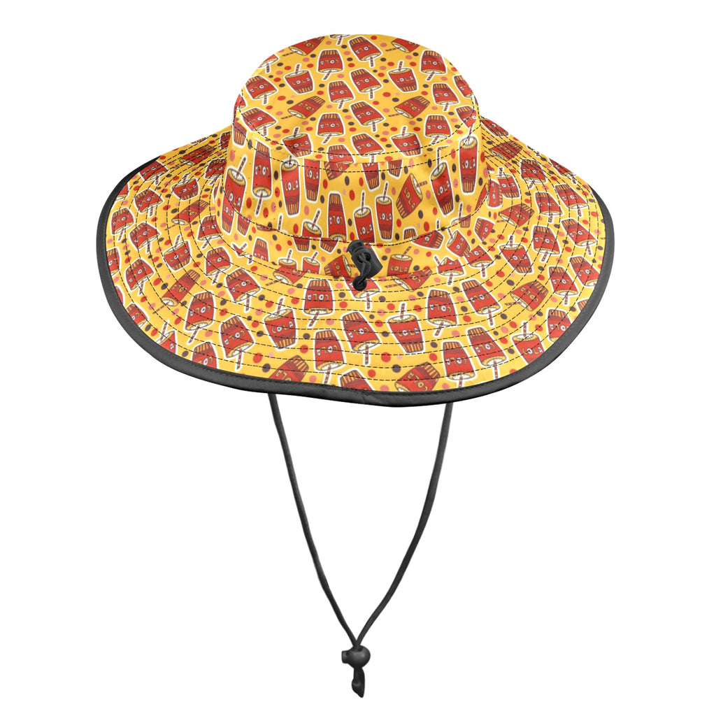 Cola Wide Brim Bucket Hat Wide Brim Bucket Hat Food Printed Offshore