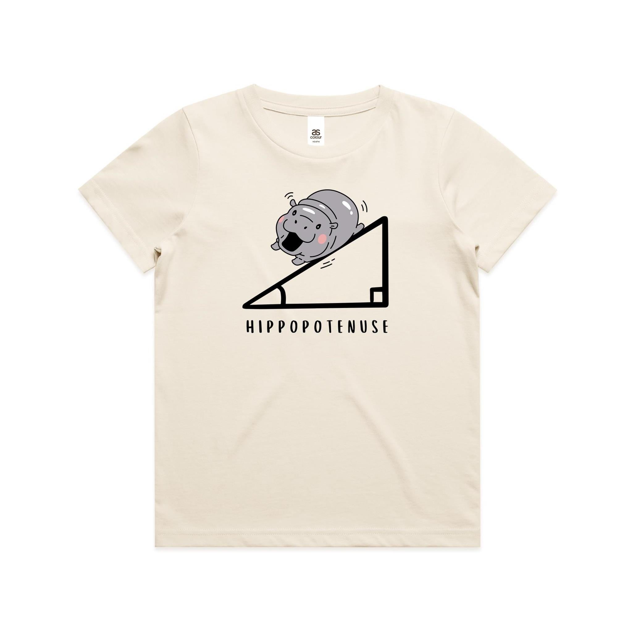 Hippopotenuse Hippo Hypotenuse Kids AS Colour T-shirt