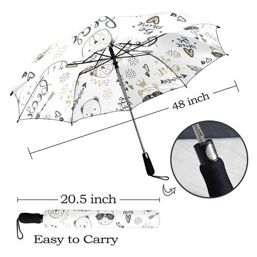 Bears - Semi-Automatic Foldable Umbrella (Model U12) Semi-Automatic Foldable Umbrella (U12)