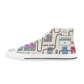 Guitar Pedals Men's High Top Canvas Shoes US14 Men's Classic High Top Canvas Shoes Printed Offshore