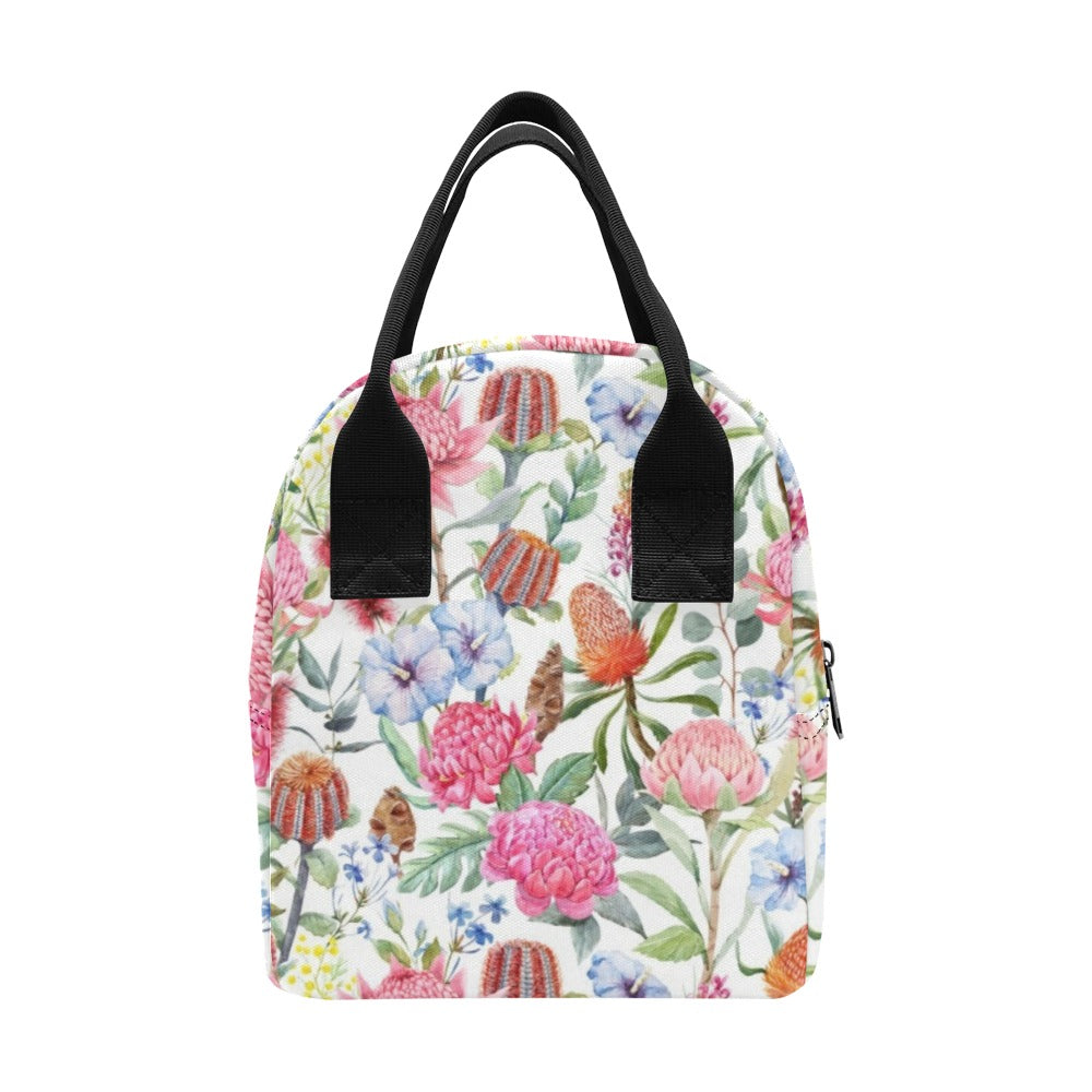 Australian Flowers - Zipper Lunch Bag Zipper Lunch Bag Printed Offshore