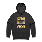 Please Be Patient, I'm From The 1900's Men's AS Colour Hoodie Coal Mens Hoodie Music Printed In Australia Retro