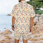 Beach Shack Men's Hawaiian Shirt & Shorts Set Men's Hawaiian Shirt & Shorts Set Printed Offshore Surf