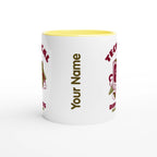 Personalised - Retro TV, Technical Difficulties - White 11oz Ceramic Mug with Colour Inside Personalised 11oz Mug customise Globally Fulfilled personalise Retro Tech