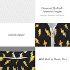 Lightning Bolts Men's Lightweight Sun Hoodie & Shorts Set Men's Lightweight Sun Hoodie & Shorts comic Printed Offshore