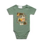 Retro Christmas Cards - Baby Bodysuit