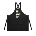 Coffee Skull AS Colour Carrie Apron Black One Size Apron Coffee Printed In Australia