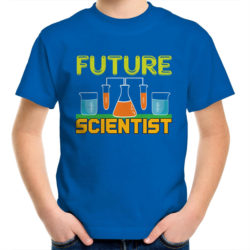 Future Scientist - Kids Youth T-Shirt Bright Royal Kids Youth T-shirt Printed In Australia Science