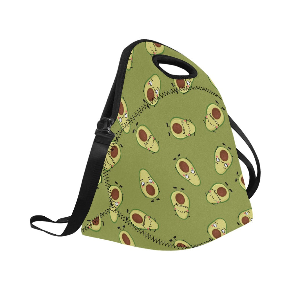 Avocado Characters - Neoprene Lunch Bag Neoprene Lunch Bag Printed Offshore