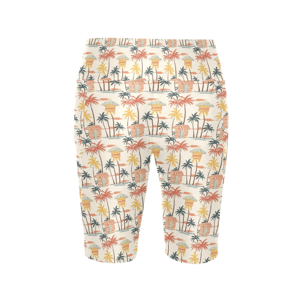 Beach Shack Women's Bike Shorts With Side Pockets