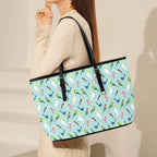 Australian Birds PU Leather Tote Bag Large
