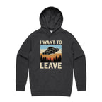 UFO I Want To Leave Men's AS Colour Hoodie