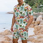 Surfing Safari Men's Hawaiian Shirt & Shorts Set