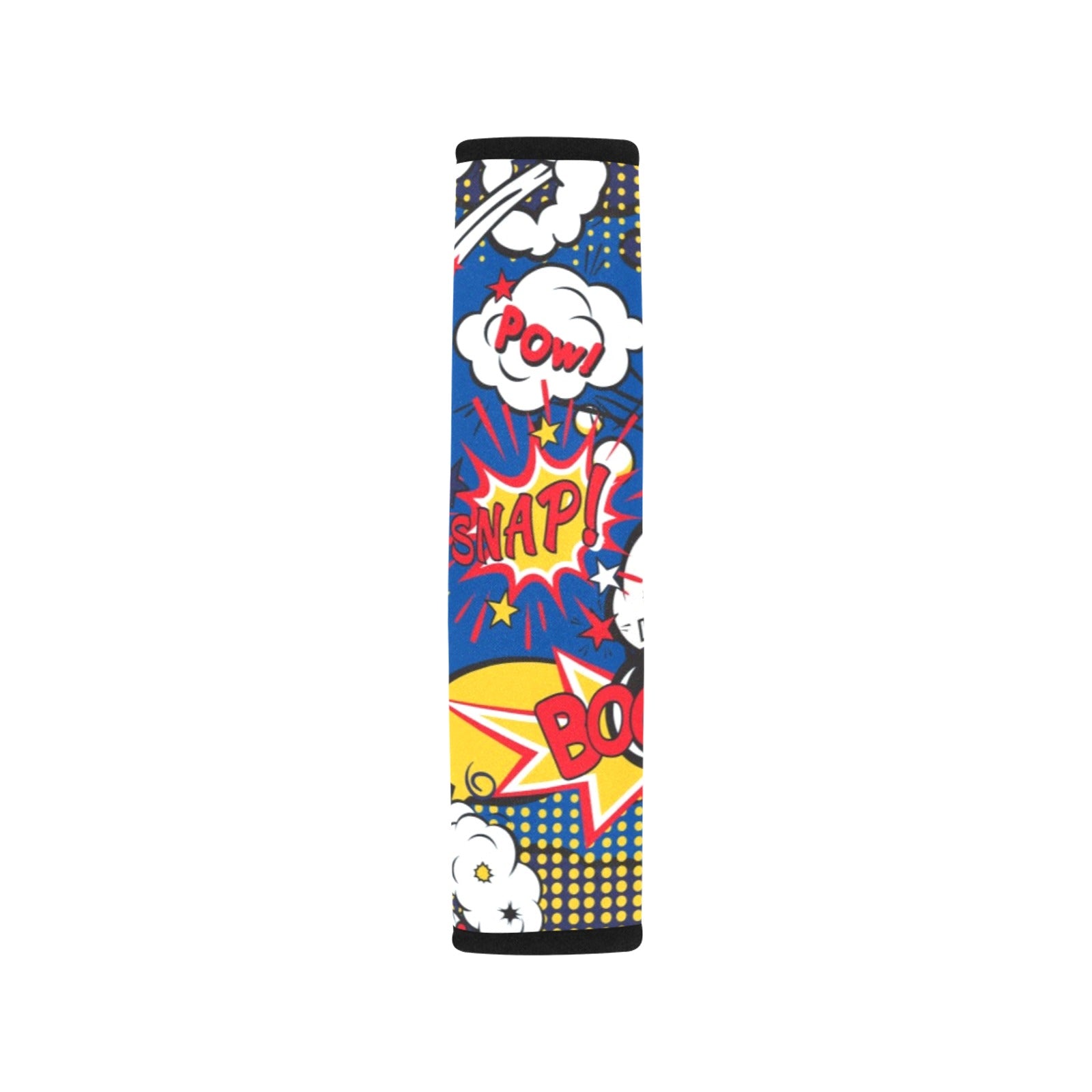Blue Comic Book Car Seat Belt Cover 7''x10'' (Pack of 2) Car Seat Belt Cover 7x10 (Pack of 2) comic Printed Offshore