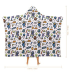 All About Space Kids Hooded Blanket 100cm x 130cm
