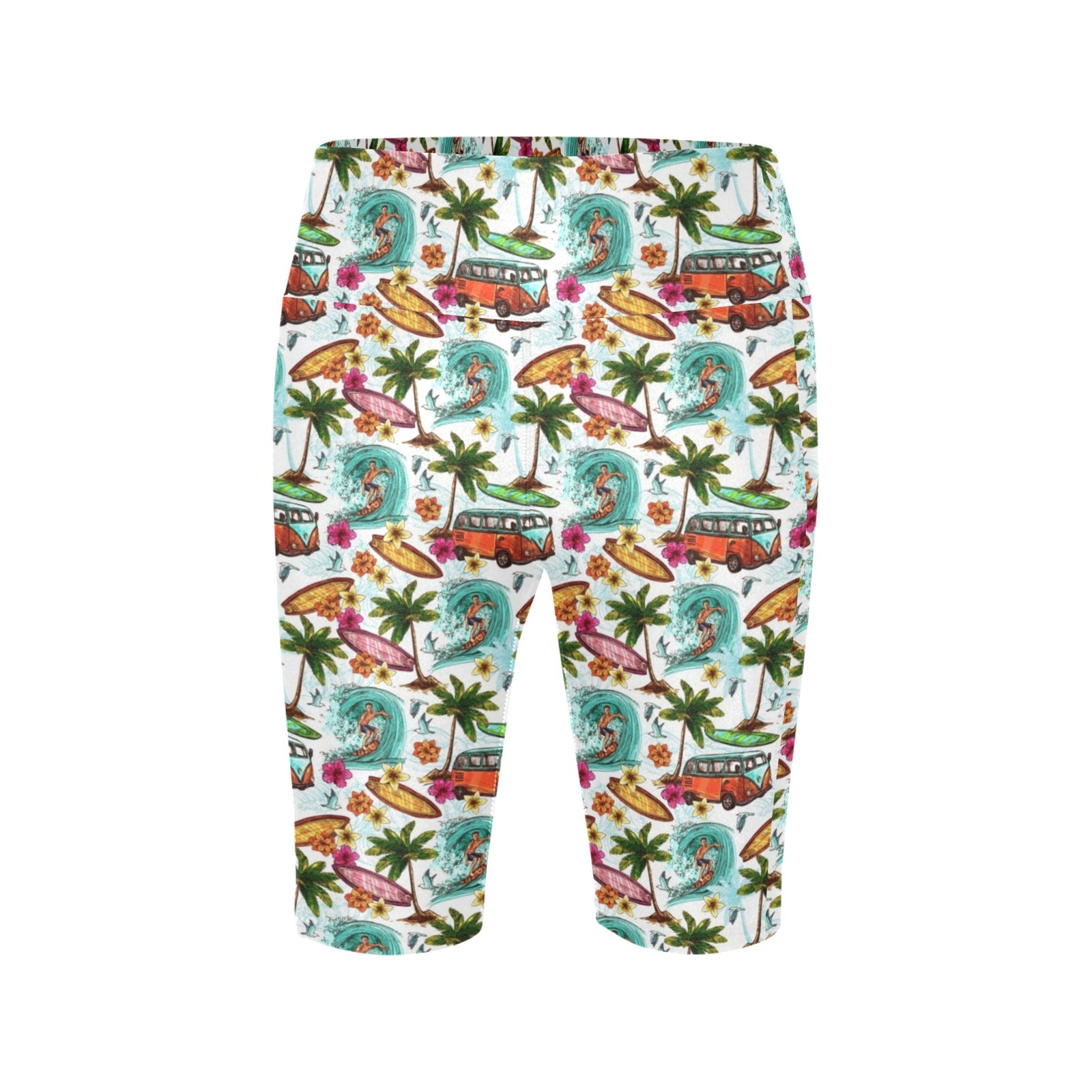 Surfing Safari Women's Bike Shorts With Side Pockets