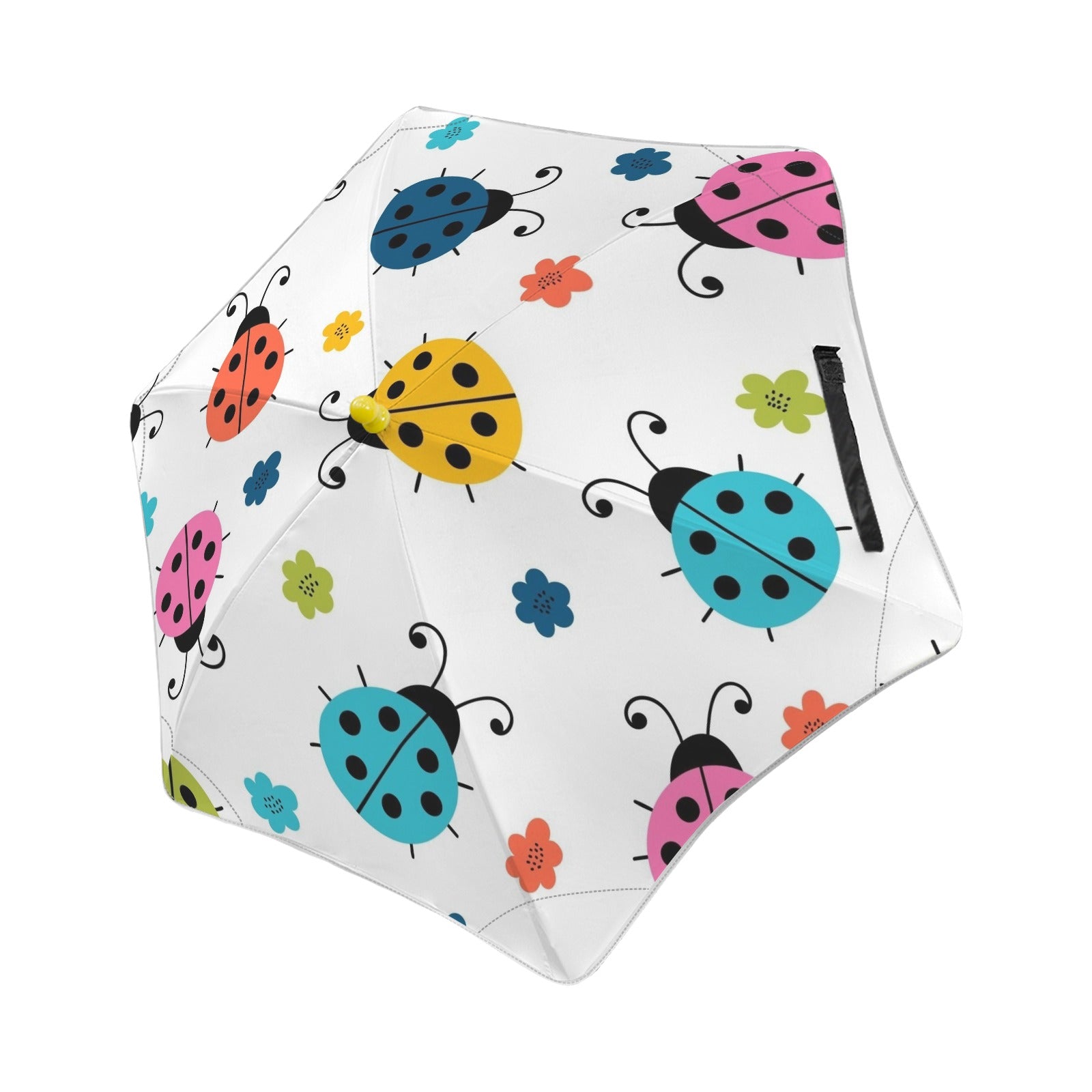 Ladybugs Kids Safe Round Corner Umbrella One Size Kids Safe Round Corner Umbrella animal Printed Offshore