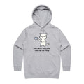 First I Drink The Coffee, Then I Do The Things, Cat Women's AS Colour Hoodie Grey Marle Womens Hoodie animal Coffee Printed In Australia