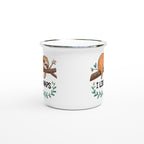 Sloth, I Like Naps - White 12oz Enamel Mug Enamel Mug animal Globally Fulfilled