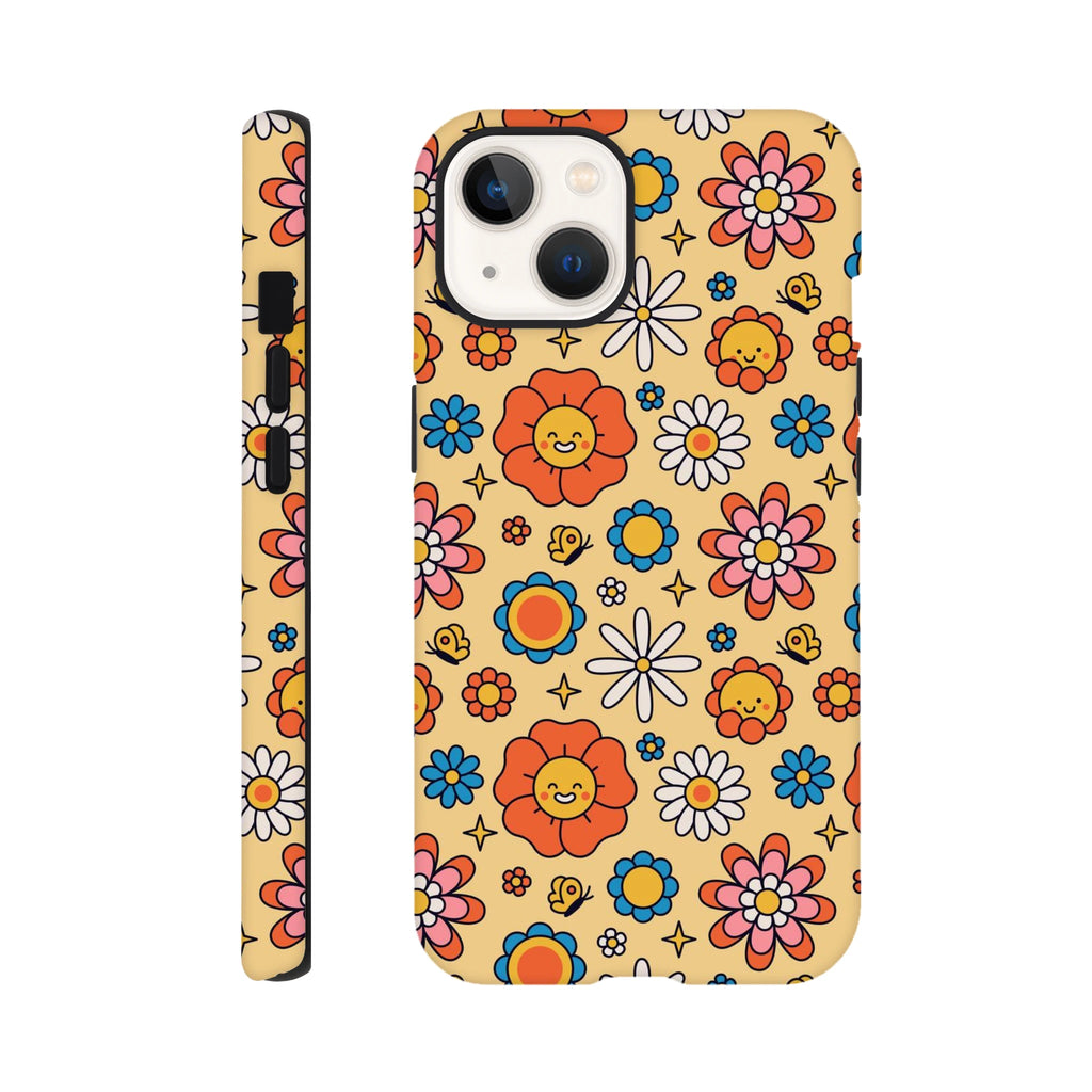 Hippy Flower - Apple iPhone Tough case iPhone 13 iPhone Tough Case Globally Fulfilled Retro