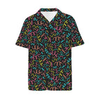 Squiggle Time Men's Short Sleeve Hawaiian Shirt Men's Hawaiian Shirt (New) Printed Offshore