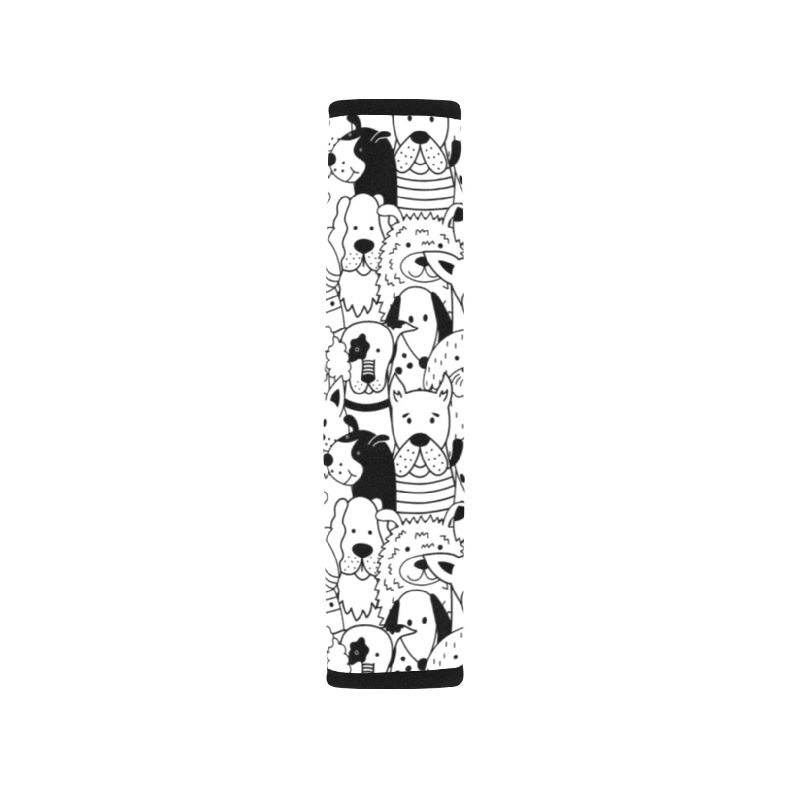 Black And White Dogs Car Seat Belt Cover 7''x10'' (Pack of 2) Car Seat Belt Cover 7x10 (Pack of 2) animal Printed Offshore