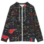 Colourful Maths Formulas Women's Full-Zip Hoodie