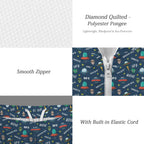 UFO's And Aliens Men's Lightweight Sun Hoodie & Shorts Set Men's Lightweight Sun Hoodie & Shorts Printed Offshore Sci Fi