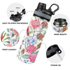 Australian Flowers - Insulated Water Bottle with Dual-Use Lid (18oz) Insulated Water Bottle with Dual-Use Lid (18oz) Plants Printed Offshore