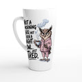 Not A Morning Bird, Not A Night Owl, Just Tired - White Latte 17oz Ceramic Mug Default Title Latte Mug animal Globally Fulfilled Work