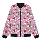 Fast Food Men's Casual Zip‑Up Bomber Jacket