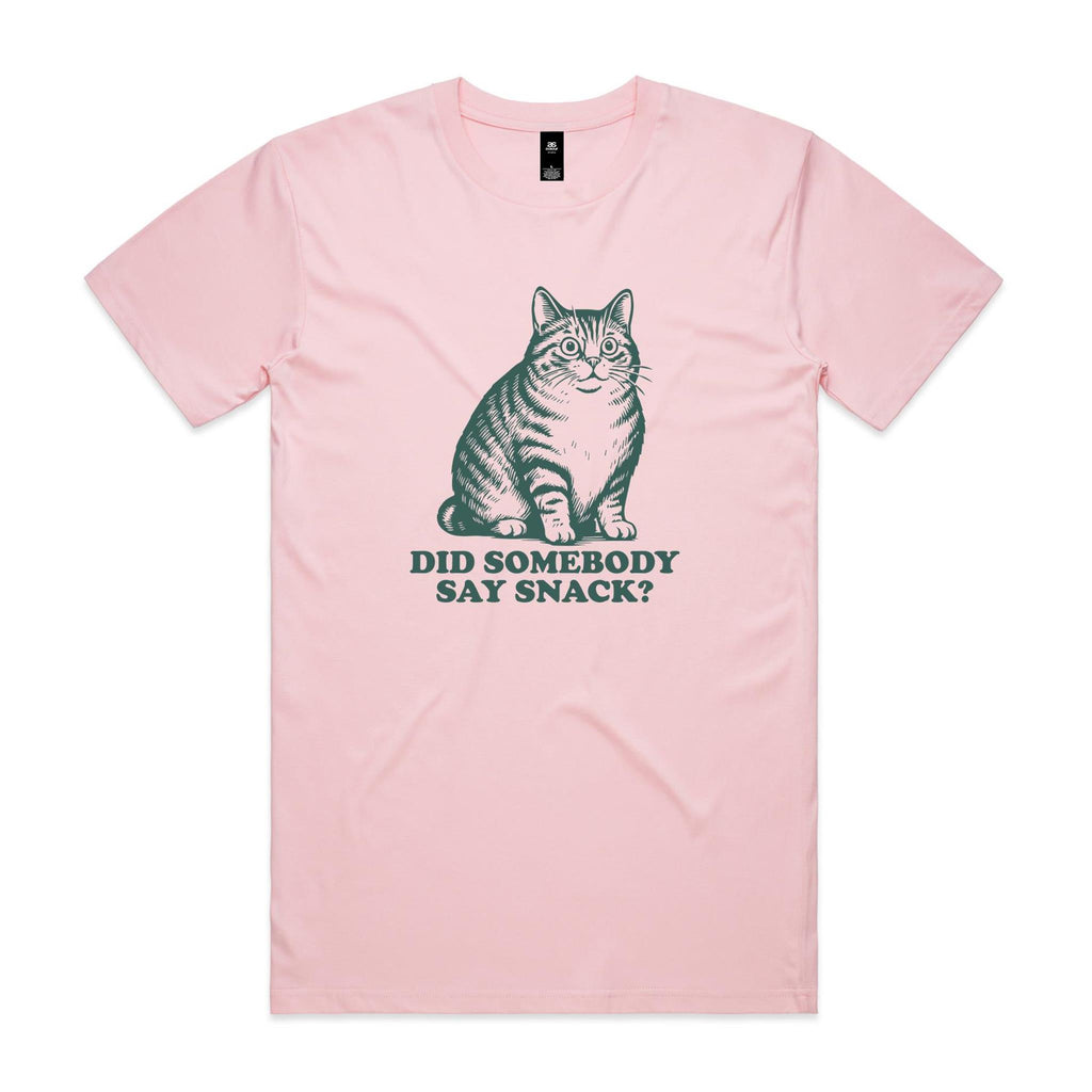 Cat, Did Somebody Say Snack? - Mens T-shirt
