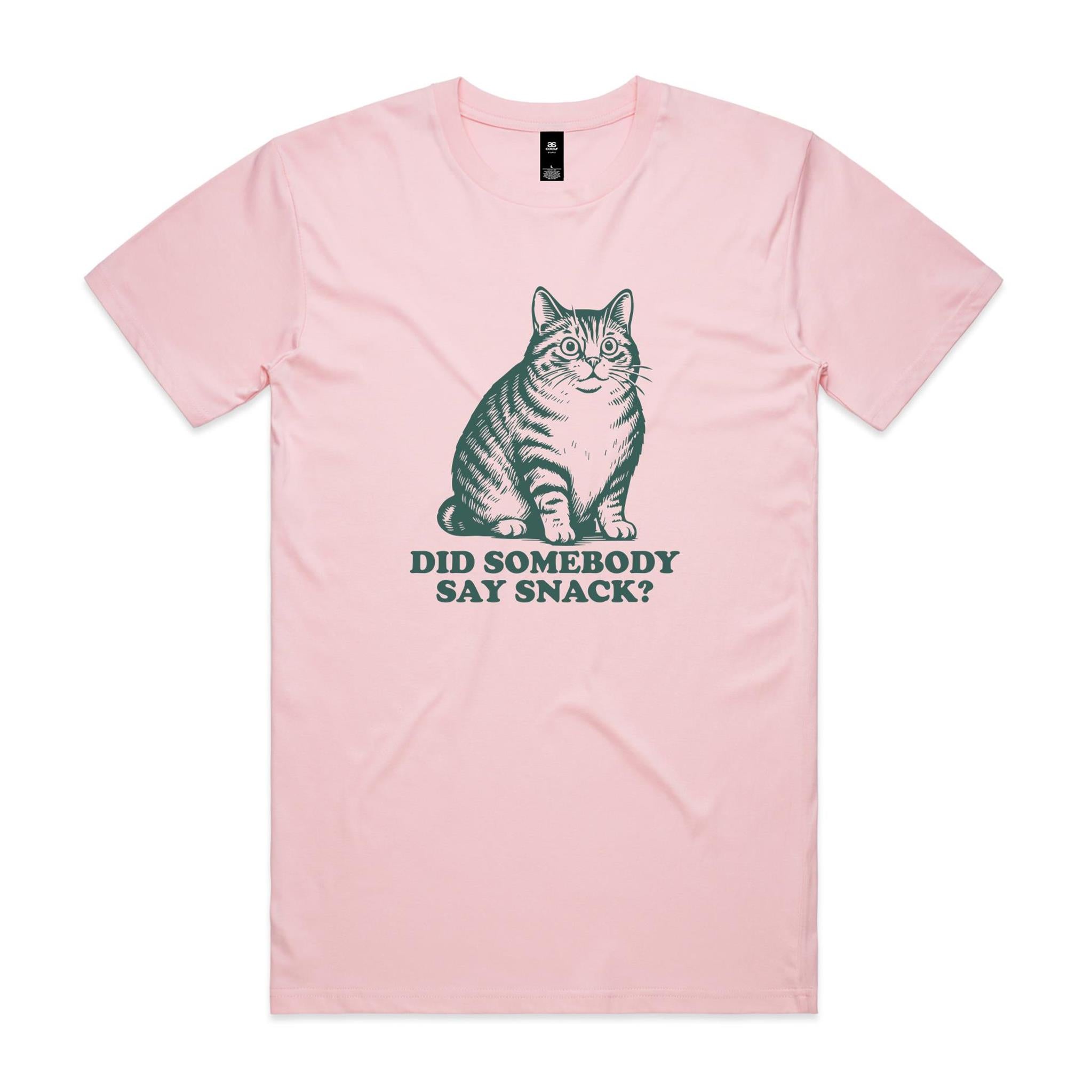 Cat, Did Somebody Say Snack? - Mens T-shirt