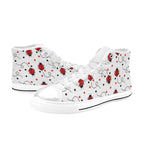 Ladybugs On The Move - Kids High Top Canvas Shoes