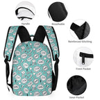 Comic Book Speech Bubbles Backpack, Lunch Bag & Pencil Case Set