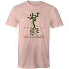 Square Roots, Maths - Mens T-Shirt Pale Pink Mens T-shirt Maths Printed In Australia