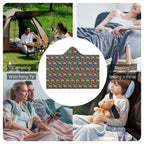 Hippie Caravan Kids Hooded Blanket 100cm x 130cm Kids Hooded Blanket Printed Offshore Retro
