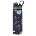 Galaxy Insulated Water Bottle with Dual-Use Lid (18oz) One Size Insulated Water Bottle with Dual-Use Lid (18oz) Printed Offshore Space