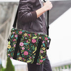 Bright Floral And Leaves Duffle Bag-Simple (Model 1715) Duffle Bag-Simple (1715)