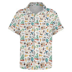 Travel And Explore Women's Collared Pocketless Short Sleeve Shirt