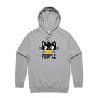 Ew People, Cat - Mens Hoodie Grey Marle Mens Hoodie animal Printed In Australia