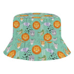 Safari Animals Kids Bucket Hat black Kids Bucket Hat animal Printed Offshore