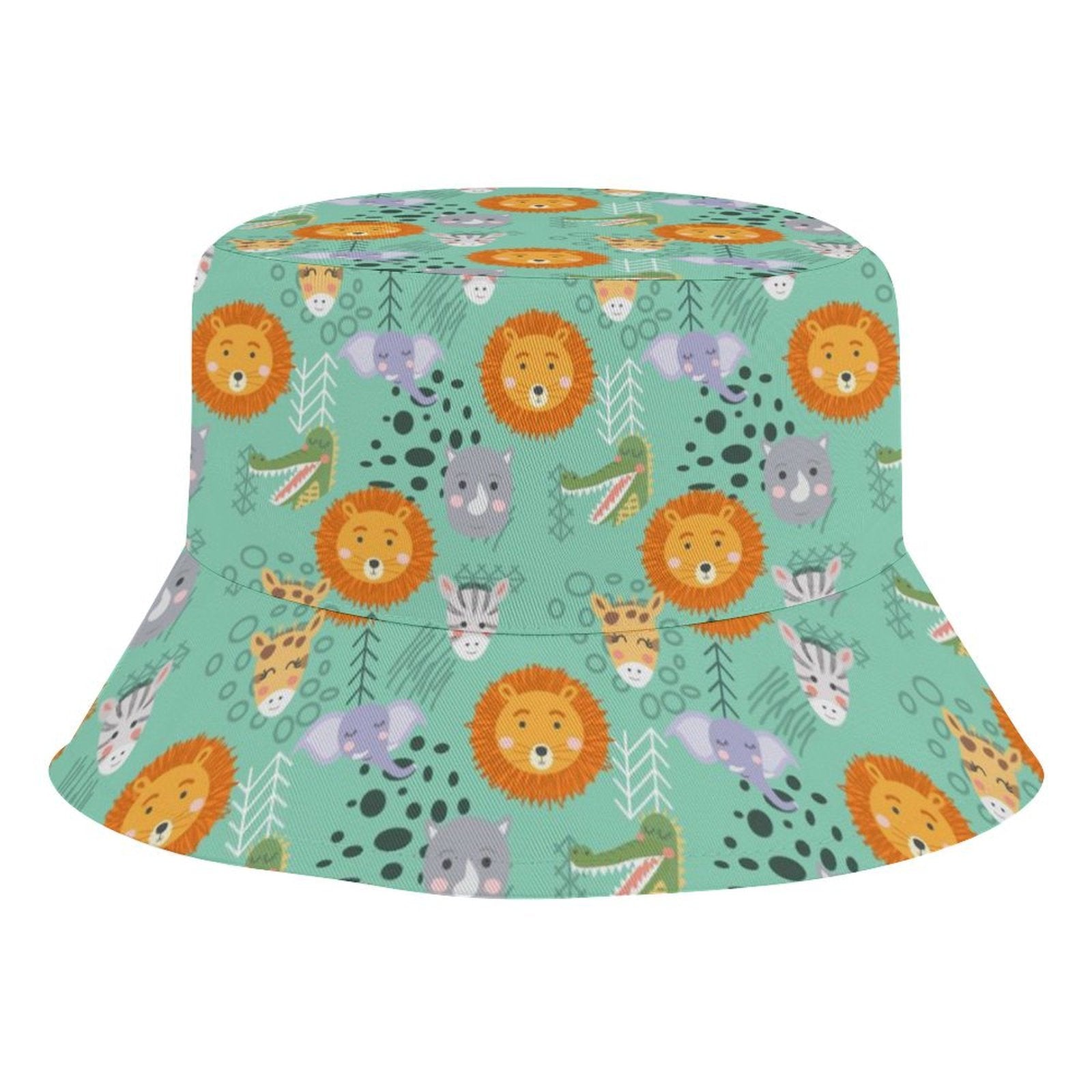 Safari Animals Kids Bucket Hat black Kids Bucket Hat animal Printed Offshore