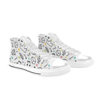 Music Time - Women's High Top Canvas Shoes