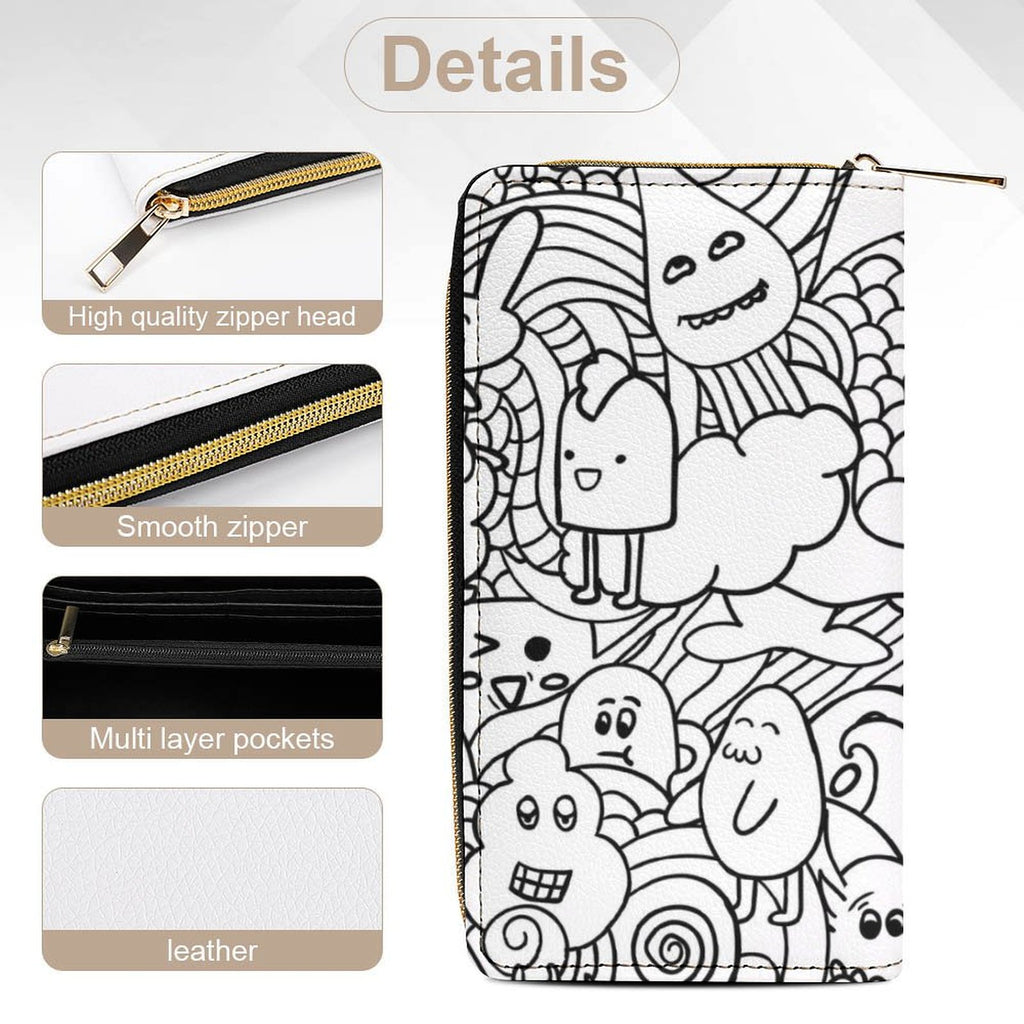 Black And White Creatures -  PU Leather Wallet