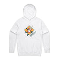 Hand Me The Popcorn Men's AS Colour Hoodie White Mens Hoodie Food Printed In Australia