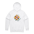 Hand Me The Popcorn - Mens Hoodie White Mens Hoodie Food Printed In Australia